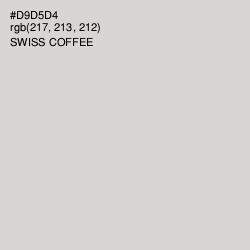 #D9D5D4 - Swiss Coffee Color Image